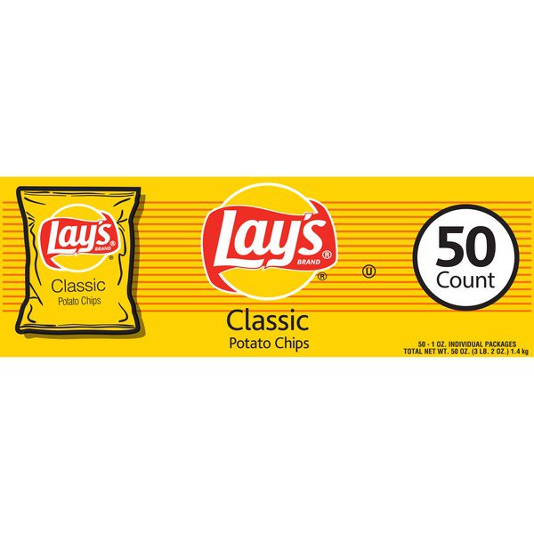 lays potato chips vendor pack 50 x 1 oz