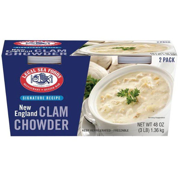 legal seafood clam chowder 2 x 24 oz