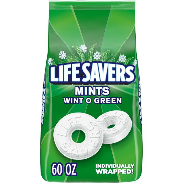 life savers breath mints bulk hard candy wint o green 60 oz