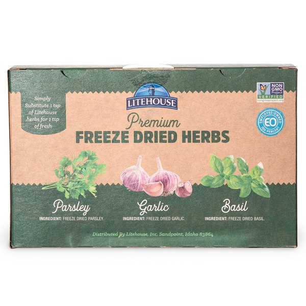 lighthouse freeze dried herbs variety pack 3x 3 66 oz 1