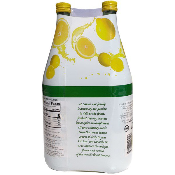limmi organic lemon juice 2 x 1l 1