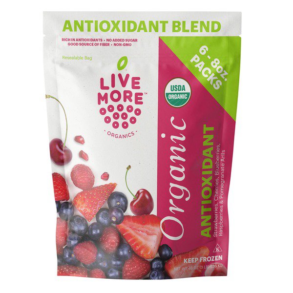 live more organic antioxidant berry blend 6 x 8 oz