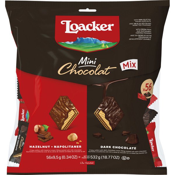 loacker chocolate mini mix 18 77 oz