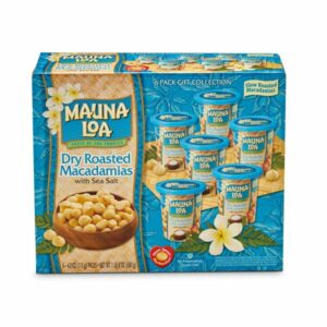 mauna loa macadamias dry roasted salted 6 x 4 oz