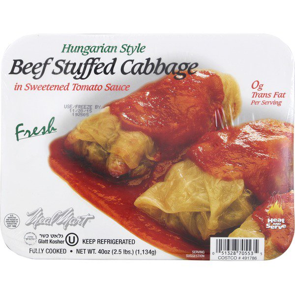 meal mart hungarian style beef stuffed cabbage 2 5 lb