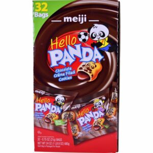 meiji hello panda chocolate creme filled cookies 32 x 75 oz