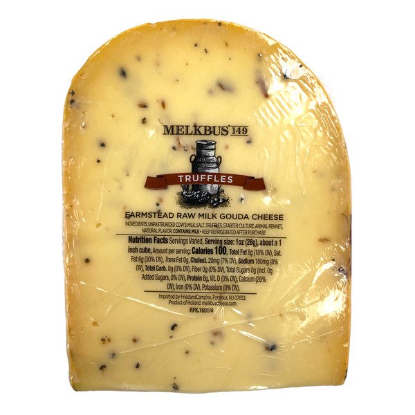 melkbus 149 raw milk farmsted gouda cheese with truffles