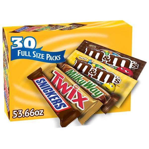mms snickers and more chocolate candy bars variety pack 30 ct