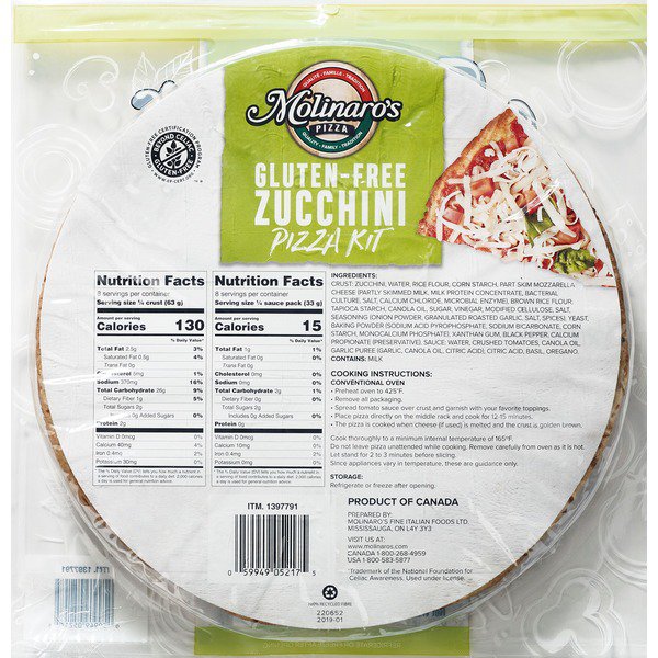 molinaros zucchini crust pizza 2pk 1