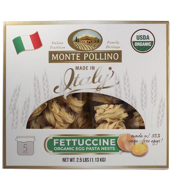 monte pollino organic pasta nest 2 5 lbs