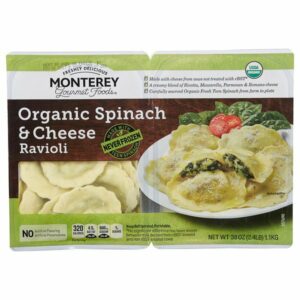 monterey organic spinach cheese ravioli 38 oz