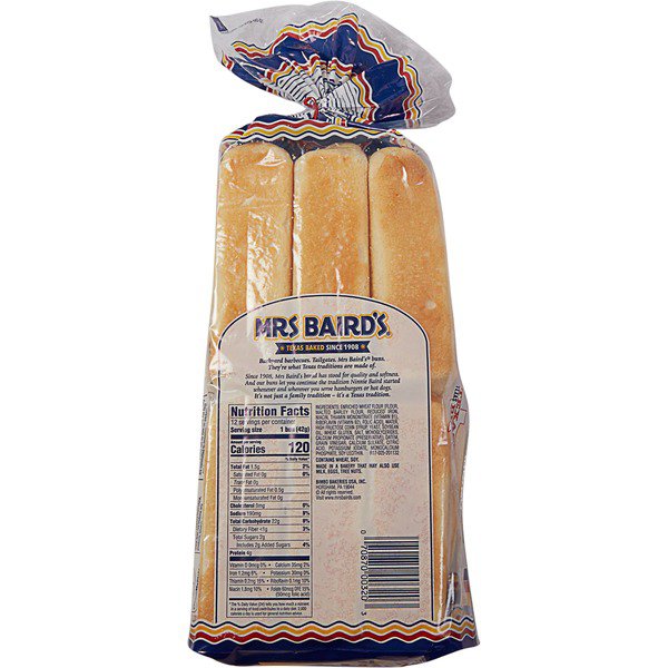 mrs bairds hot dog buns 24 ct 1