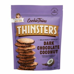 mrs thinsters dark chocolate coconut cookie thins 18 oz