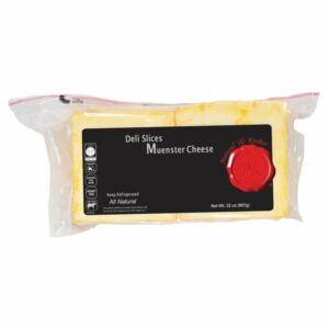 natural kosher sliced muenster cheese 32 oz