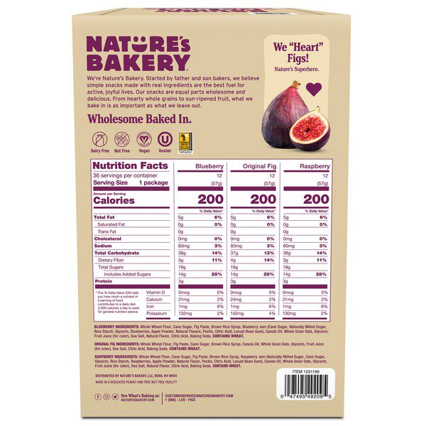 natures bakery fig bar variety 36 x 2 oz 1