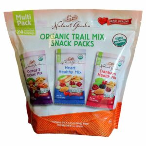 natures garden organic trail mix snack packs 24 x 1 2 oz