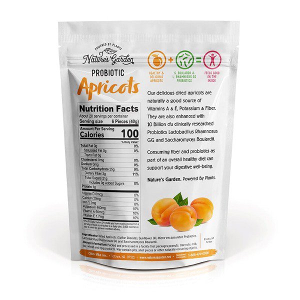 natures garden probiotic apricots 40 oz 2 5 lbs 1