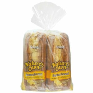 natures own butter bread 2 x 20 oz