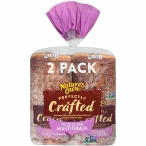natures own perfectly crafted mutligrain bread 2 x 20 oz