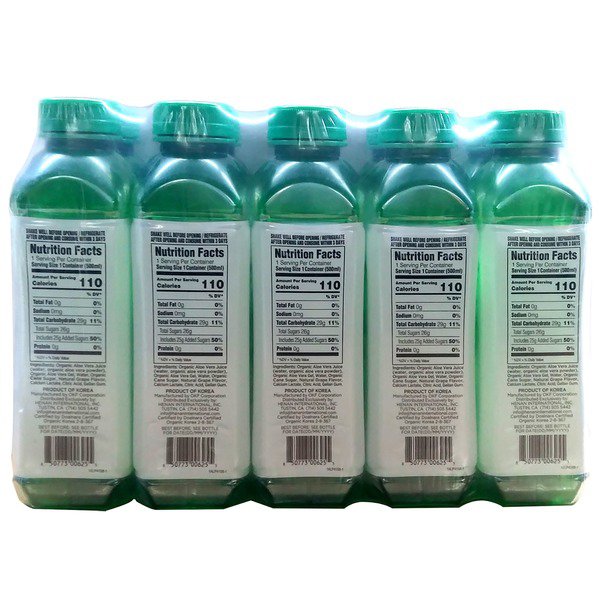 okf organic aloe vera beverage 10 x 16 9 fl oz 1