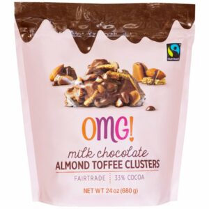 omg almond toffee clusters 24 oz