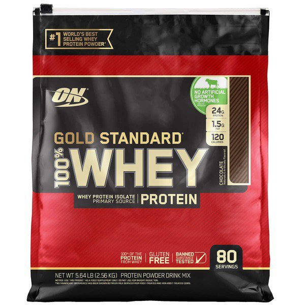 optimum nutrition gold standard 100 whey chocolate 5 64 lbs