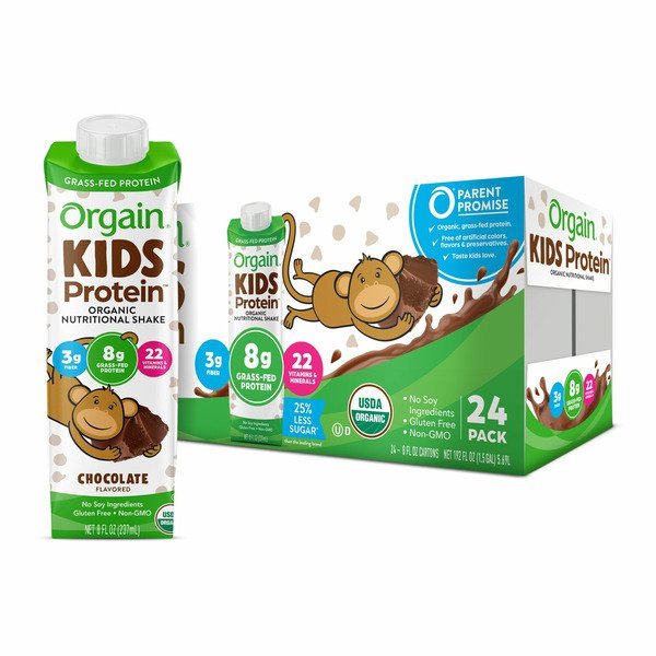orgain kids protein shake chocolate 24 x 8 fl oz 1