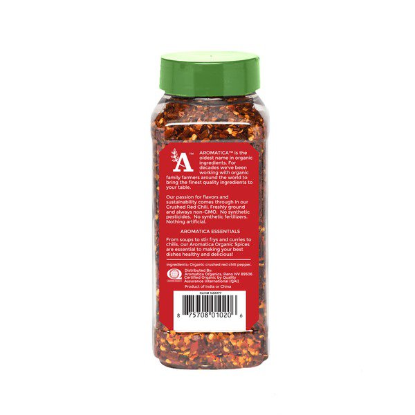 organic aromatica crushed chili peppers 11 oz 1