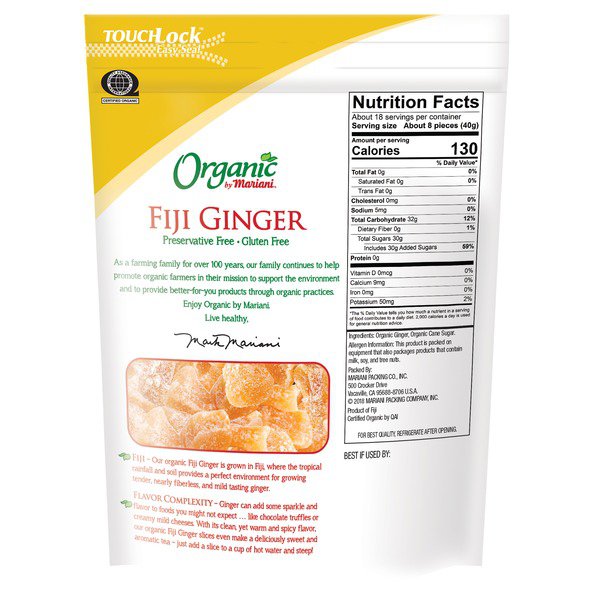 organic mariani fiji ginger 26 oz 1