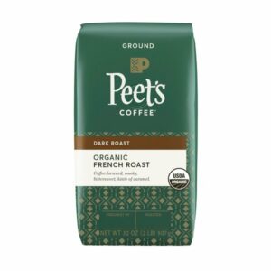 organic peets french roast ground 2 lbs