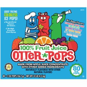 otter pops 100 fruit juice variety 80 x 2 oz