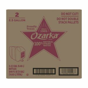 ozarka 100 natural spring water 2 x 2 5 gal