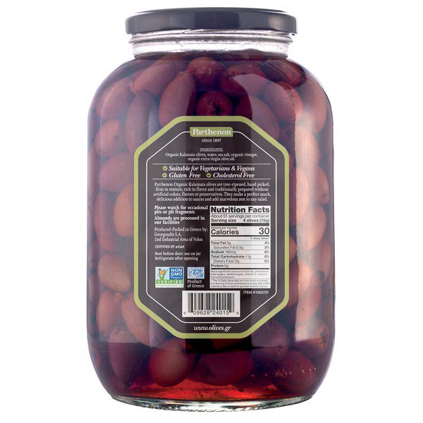 parthenon organic kalamata olives 52 91 oz 1