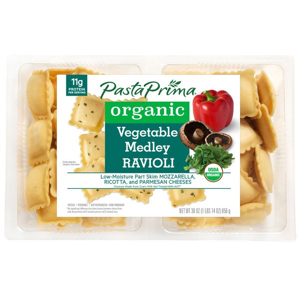 pasta prima organic vegetable medley ravioli 2 15oz 1