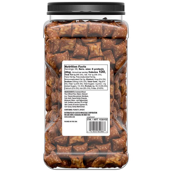 peanut butter filled pretzels 55 oz 1