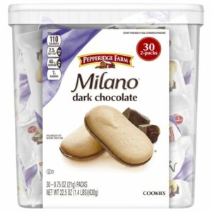 pepperidge farms milano dark chocolate cookies 30 x 0 75 oz