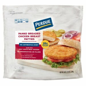 perdue panko chicken patties no antibiotics ever 5 lbs