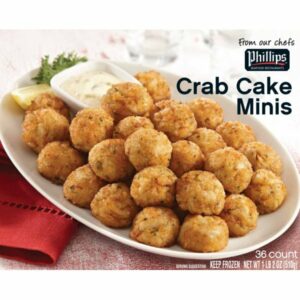 phillips crab cake minis 18 oz