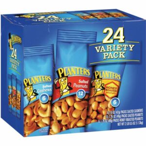 planters tube nuts variety pack 24 ct