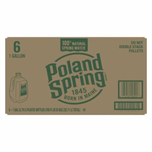 poland spring 100 natural spring water 6 x 1 gal