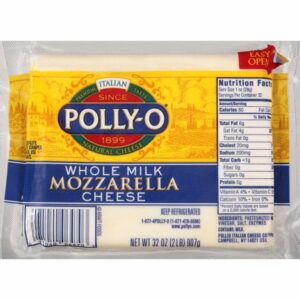 polly o whole milk mozzarella 32 oz
