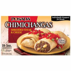 posada shredded steak cheese chimichangas 18 x 5 oz