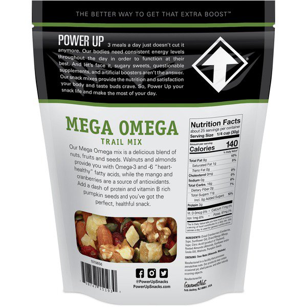 power up mega omega trail mix 26 oz 1