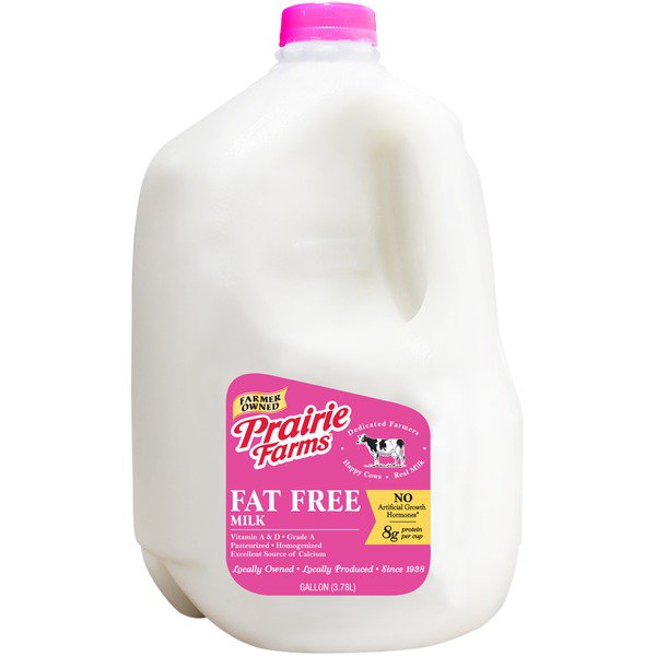 prairie farms 0 fat milk
