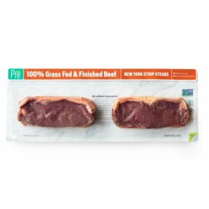 pre 100 grass fed new york strip steaks 2 10 oz
