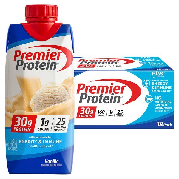 premier protein vanilla protein shake 18 x 11 fl oz