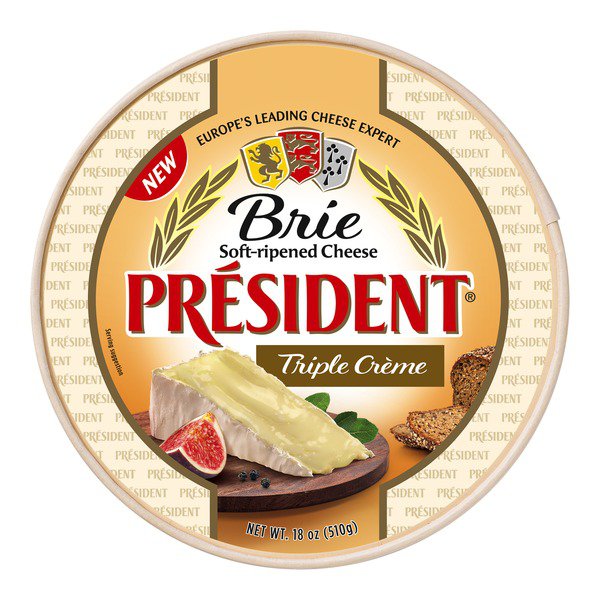 president triple creme brie 18 oz