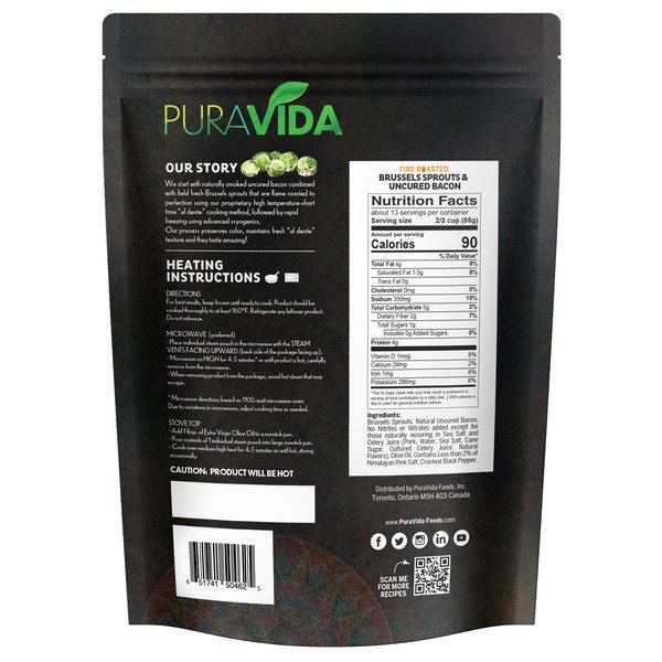pura vida fire roasted brussel sprouts 40 oz 1