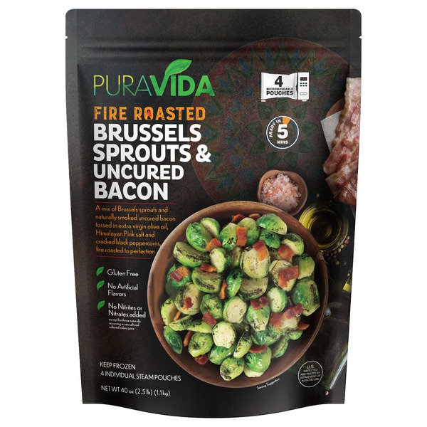 pura vida fire roasted brussel sprouts 40 oz