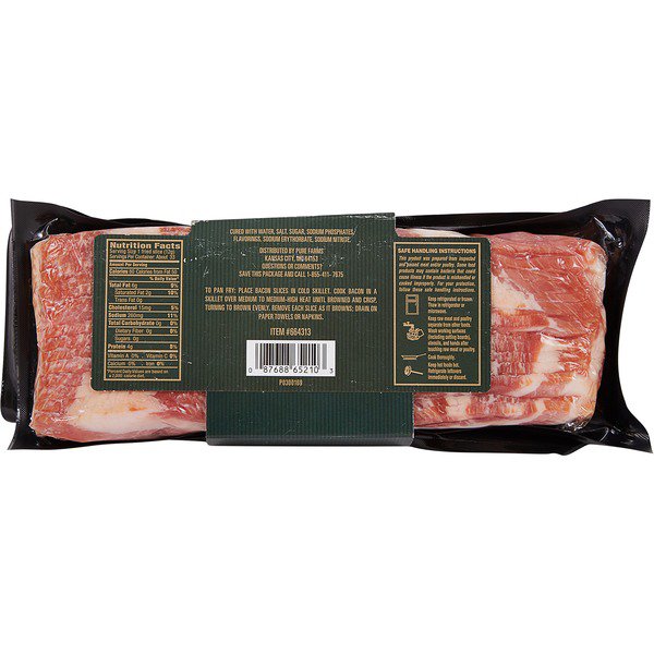 pure farms applewood smoked bacon 48 oz 1